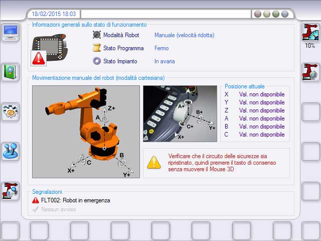 Interfaccia Robot di Manipolazione