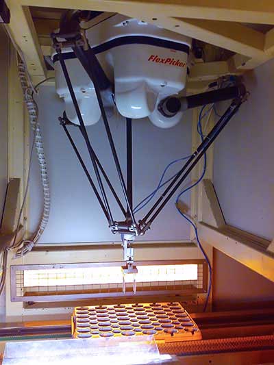 Robot di Confezionamento con Sistema di Visione